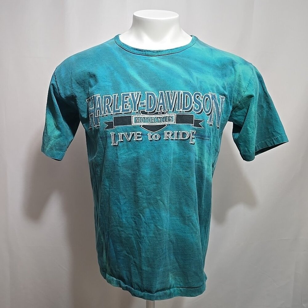 VTG Harley Davidson Single Stitch Tee Shirt Adult Size Large South Coast CA 1992